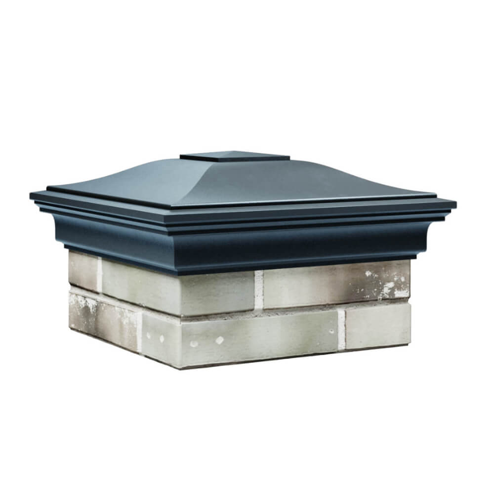 Колпак Zking Монблан Серый на столб 1.5х1.5 еврокирпича 0.7НФ (355х355мм) в Кисловодске фото