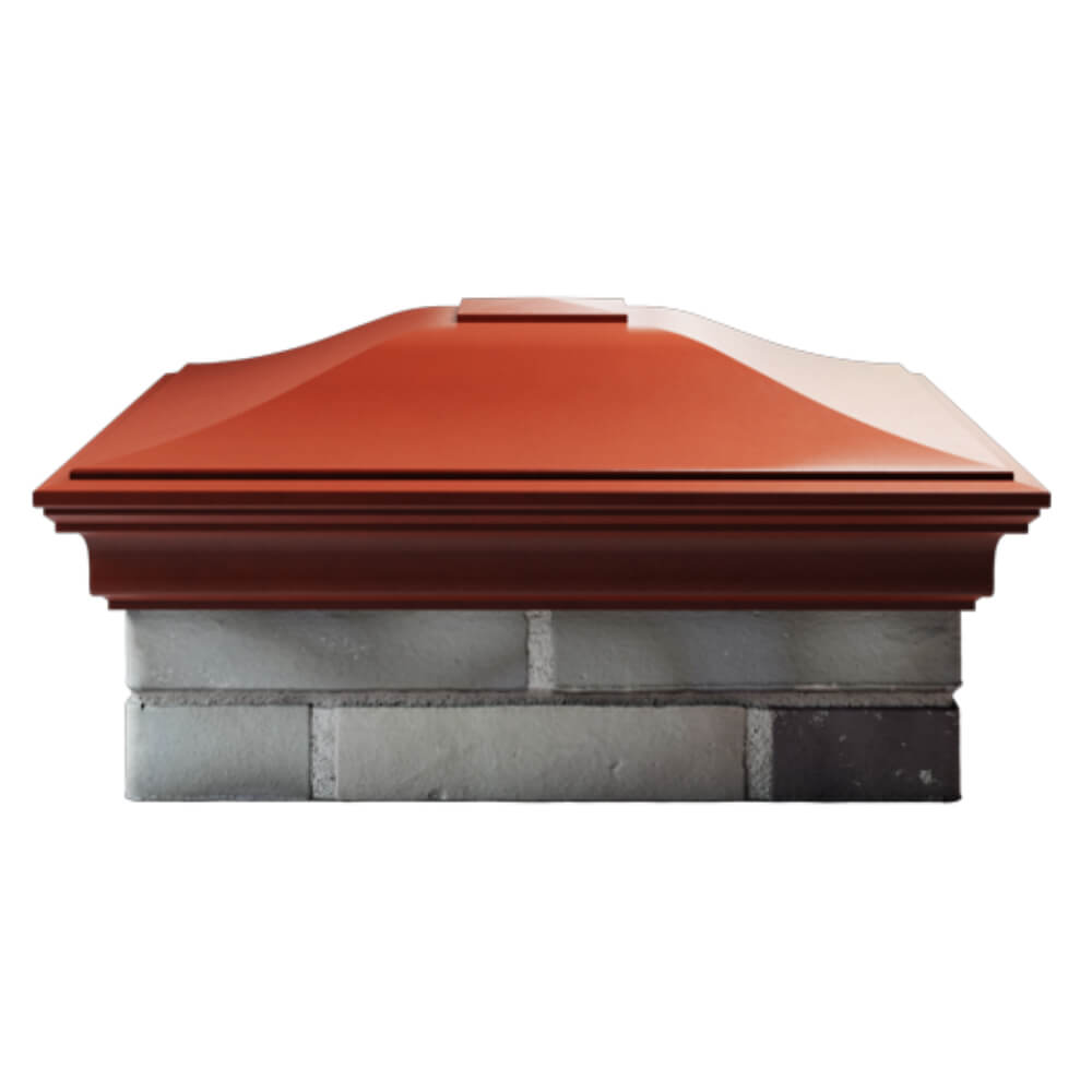 Колпак Zking Монблан Красный на столб 2х2 кирпича (515х515мм) в Кисловодске фото