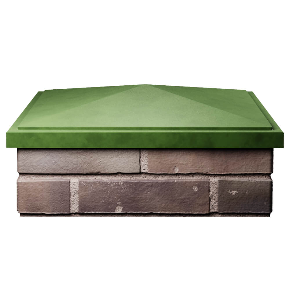 Колпак Zking БонаМоно Зеленый на столб 2х2 кирпича (515х515, 530х530мм) Кисловодск фото
