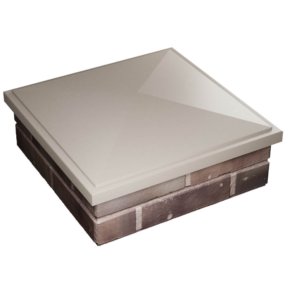 Колпак Zking БонаМоно Бежевый на столб 2х2 кирпича (515х515, 530х530мм) в Кисловодске фото