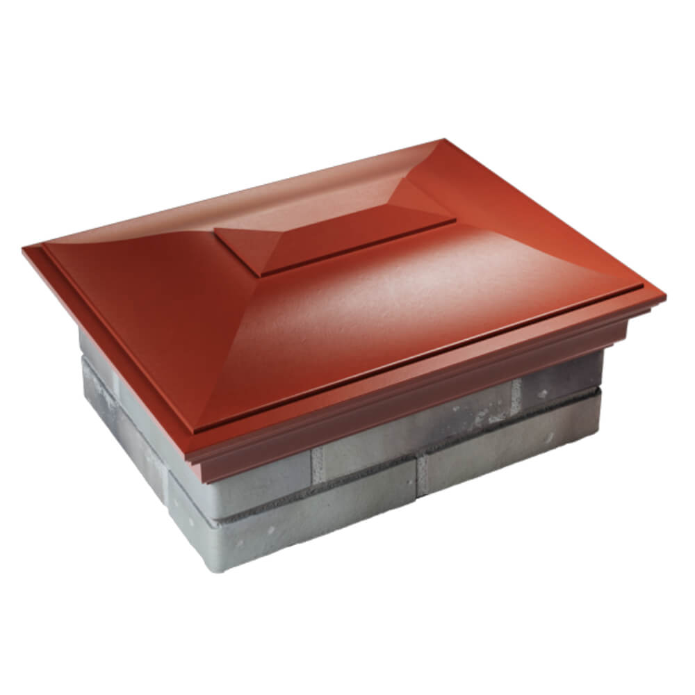 Колпак Zking Монблан Красный на столб 2х1.5 кирпича (515х385мм) Кисловодск фото