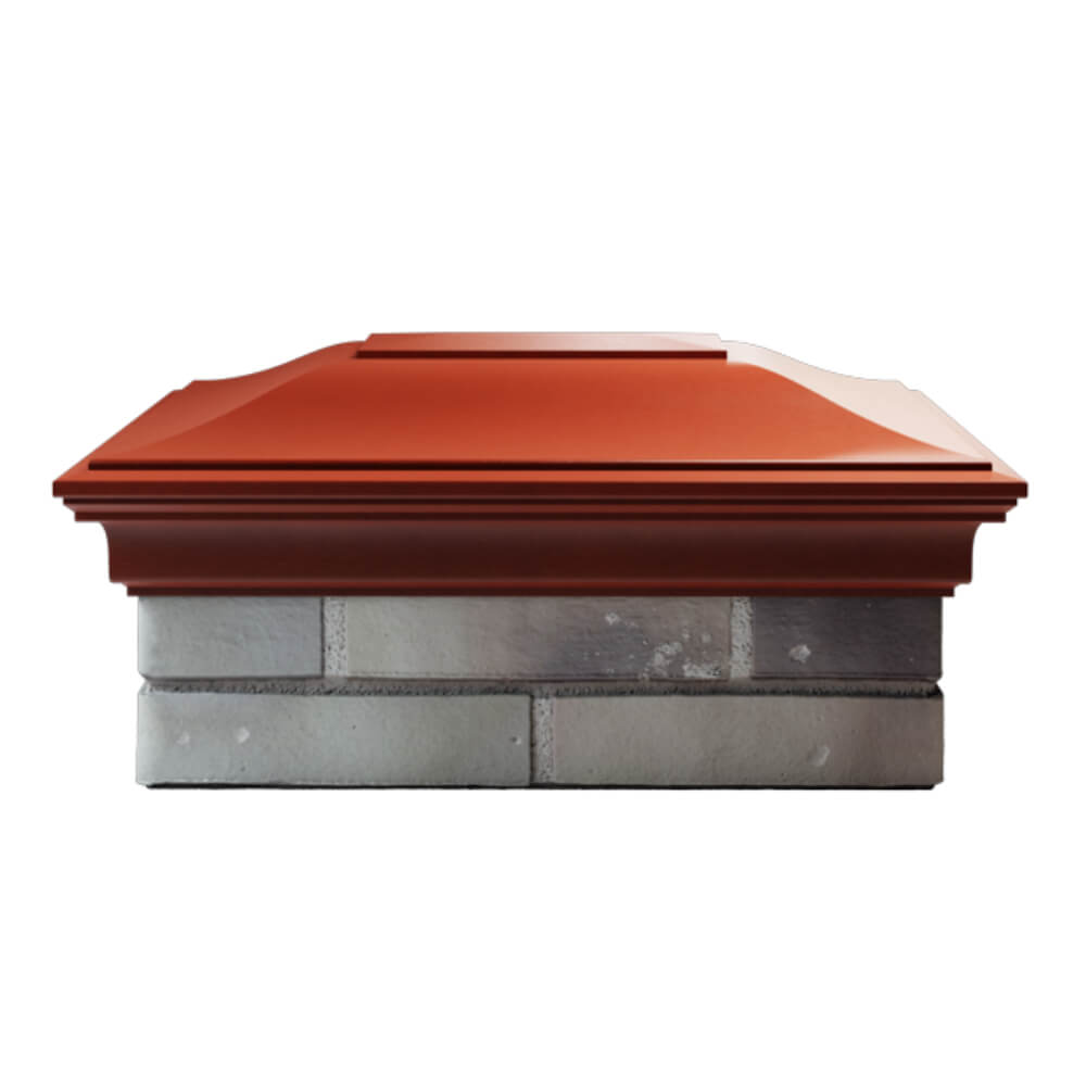Колпак Zking Монблан Красный на столб 2х1.5 кирпича (515х385мм) в Кисловодске фото