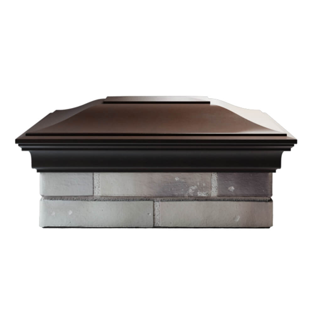 Колпак Zking Монблан Коричневый на столб 2х1.5 кирпича (515х385мм) в Кисловодске фото