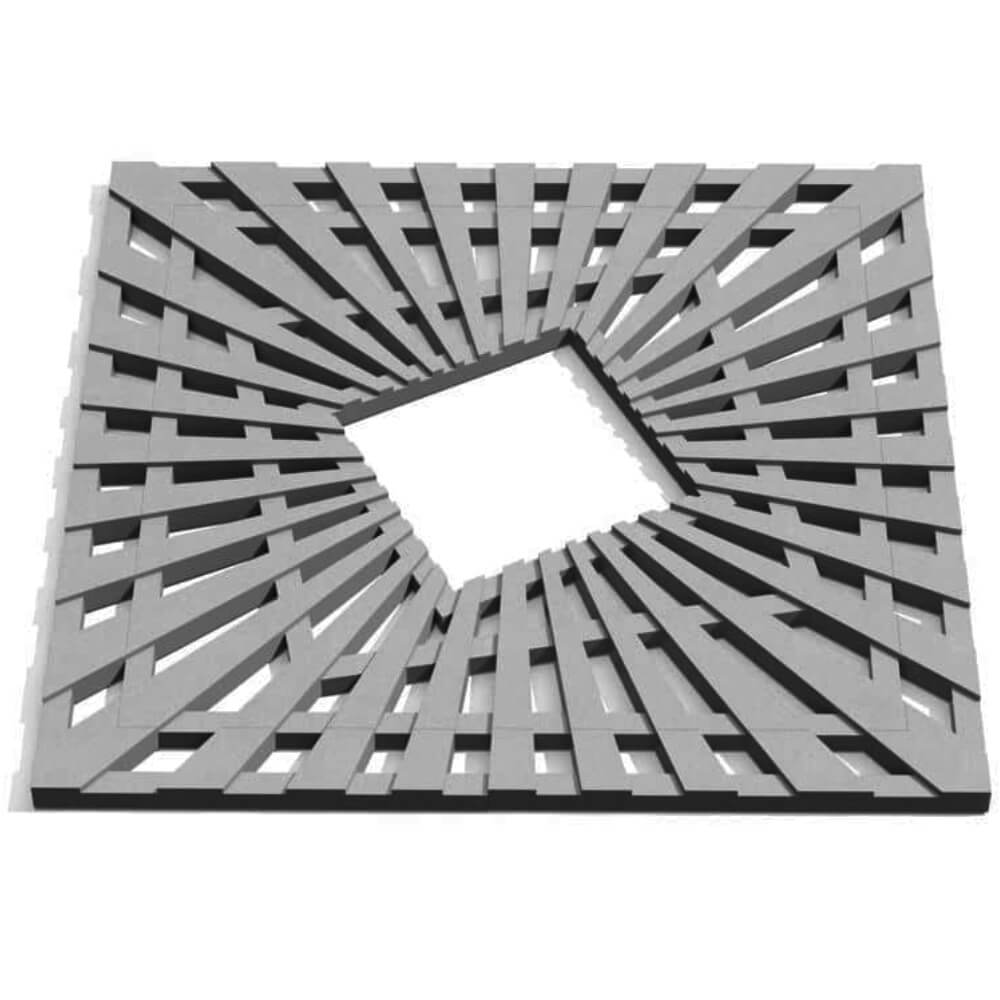 Приствольная решетка для дерева ZKING ATMOSPHERE 1.2х1.2м Серая Кисловодск фото