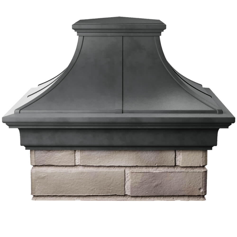 Колпак Zking Монблан Премиум Серый на столб 1.5х1.5 кирпича (385х385мм) Кисловодск фото