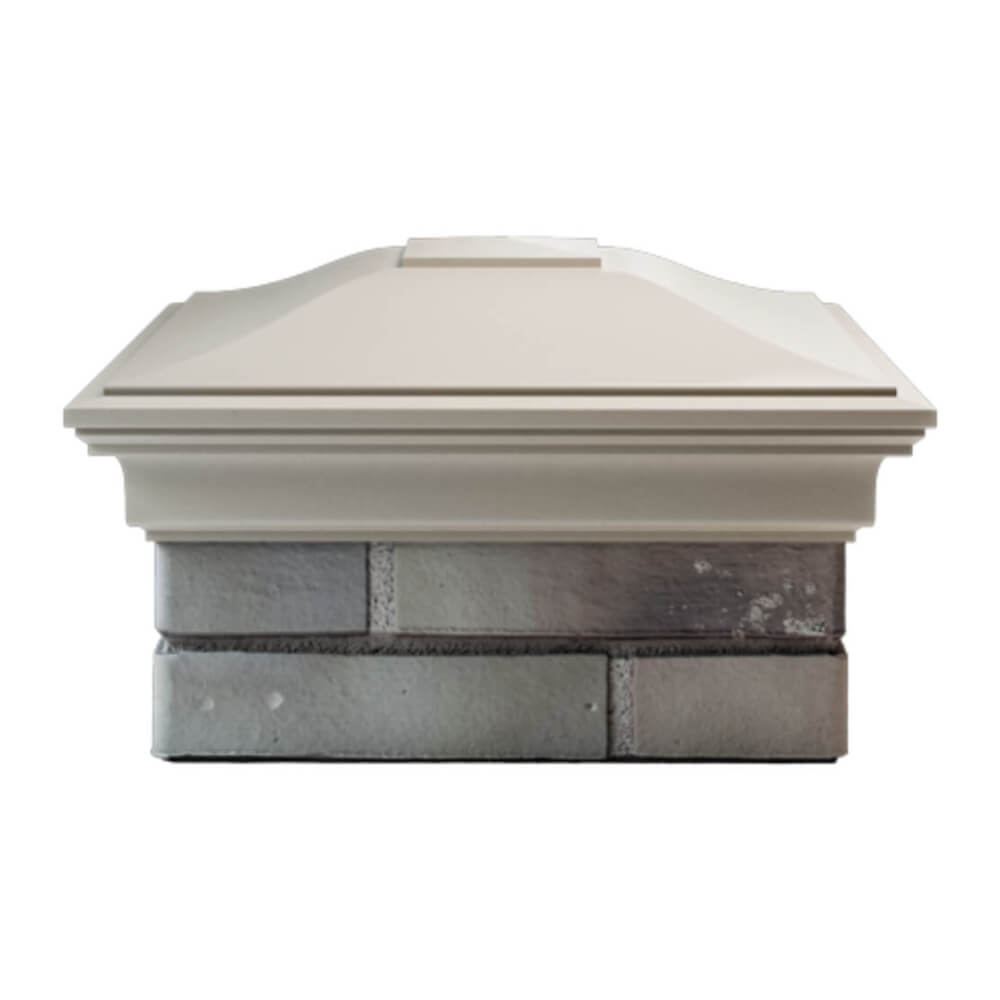 Колпак Zking Монблан Бежевый на столб 1.5х1.5 еврокирпича 0.7НФ (355х355мм) Кисловодск фото