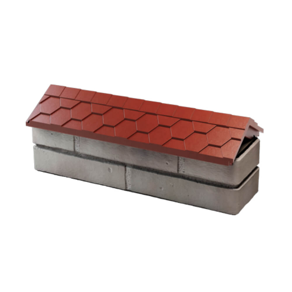 Парапет Zking Эверест Красный с посадкой на 0.5 кирпича (130мм) в Кисловодске фото