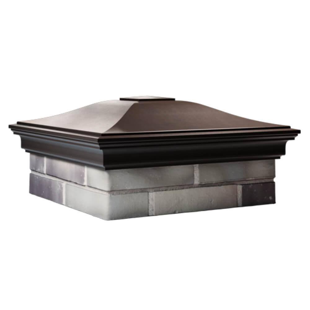 Колпак Zking Монблан Коричневый на столб 2х2 кирпича (515х515мм) в Кисловодске фото