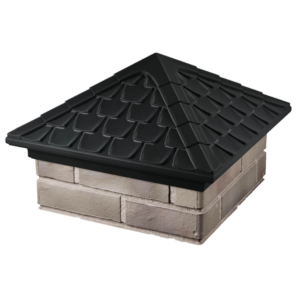 Колпак Zking Эльбрус Черный на столб 1.5х1.5 кирпича (385х385мм) в Кисловодске фото