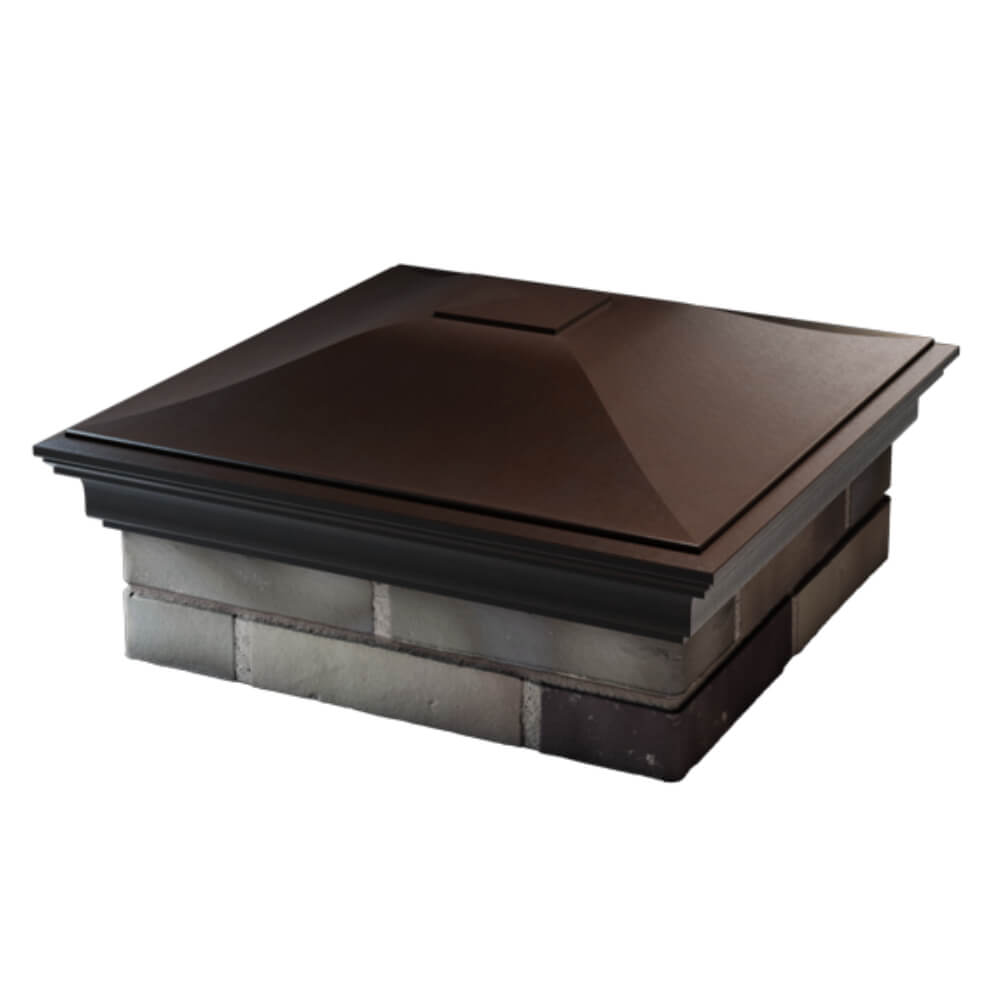 Колпак Zking Монблан Коричневый на столб 2х2 кирпича (515х515мм) в Кисловодске фото