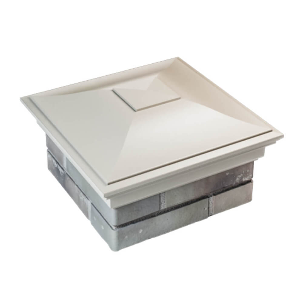 Колпак Zking Монблан Бежевый на столб 1.5х1.5 еврокирпича 0.7НФ (355х355мм) в Кисловодске фото