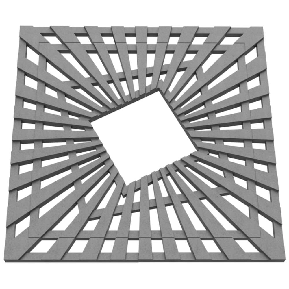 Приствольная решетка для дерева ZKING ATMOSPHERE 1.2х1.2м Серая в Кисловодске фото