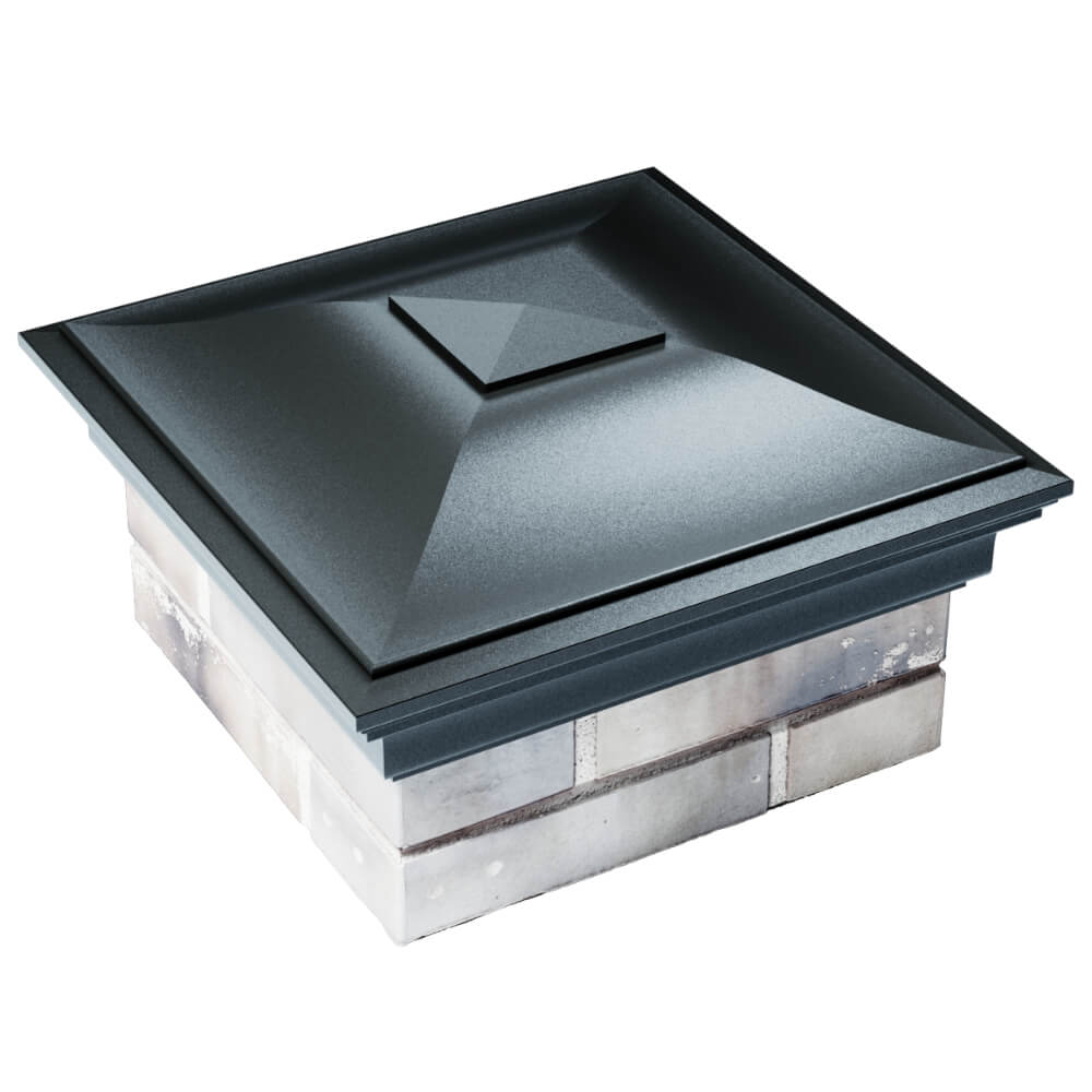 Колпак Zking Монблан Черный на столб 1.5х1.5 кирпича (385х385мм) в Кисловодске фото