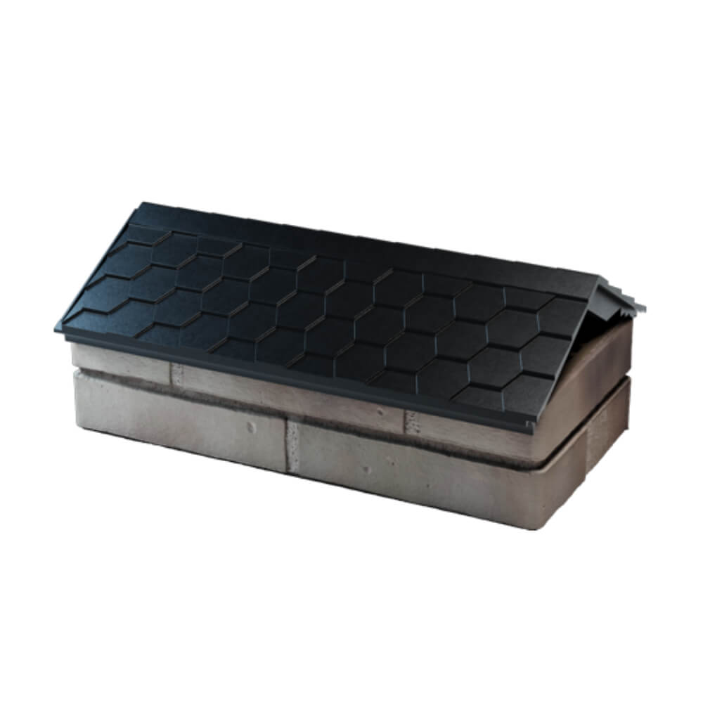 Парапет Zking Эверест Черный с посадкой на 1 кирпич (200/225/255мм) в Кисловодске фото