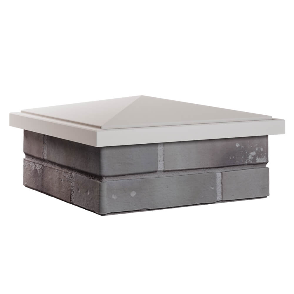 Колпак Zking БонаМоно Бежевый на столб 1.5х1.5 кирпича (385х385, 400х400мм) в Кисловодске фото