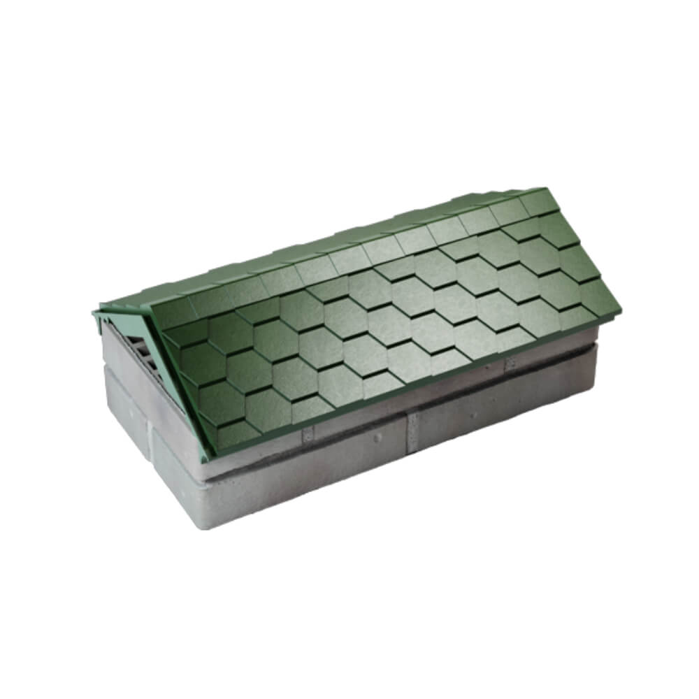 Парапет Zking Эверест Зеленый с посадкой на 1 кирпич (200/225/255мм) в Кисловодске фото