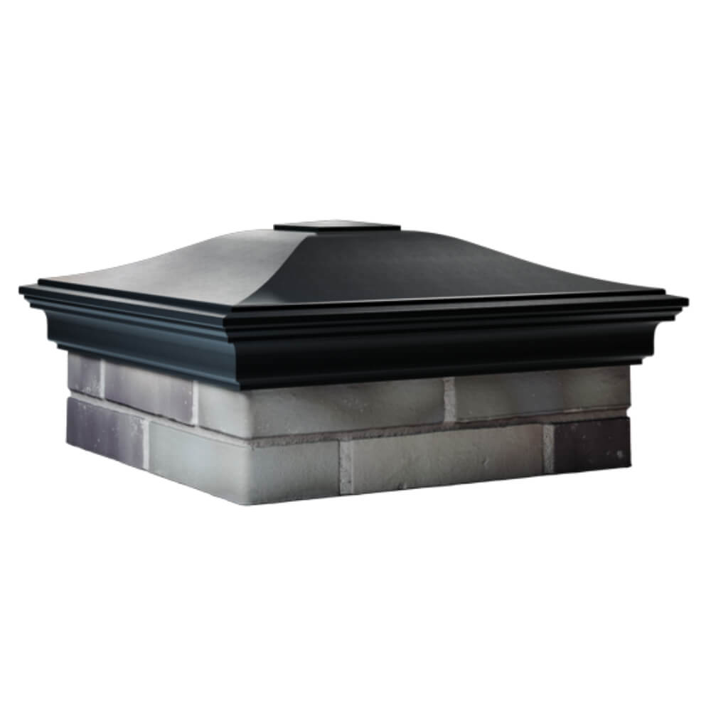 Колпак Zking Монблан Черный на столб 2х2 кирпича (515х515мм) в Кисловодске фото