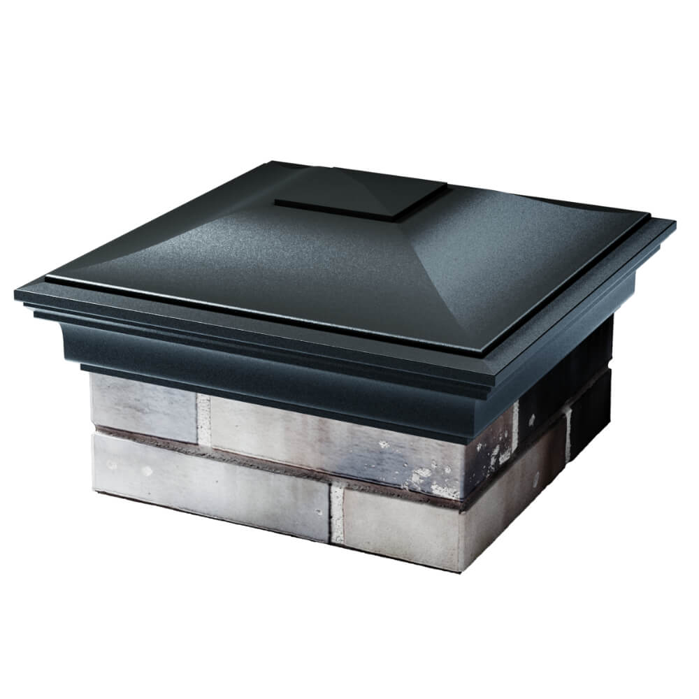 Колпак Zking Монблан Черный на столб 1.5х1.5 кирпича (385х385мм) в Кисловодске фото