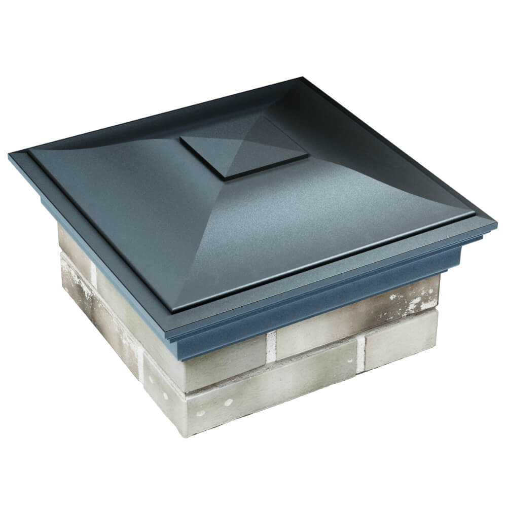 Колпак Zking Монблан Серый на столб 1.5х1.5 кирпича (385х385мм) в Кисловодске фото