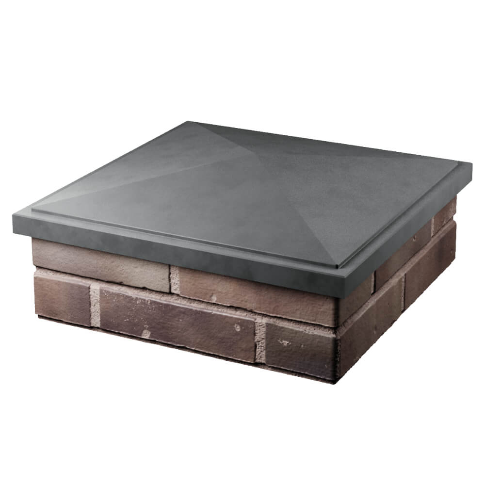 Колпак Zking БонаМоно Серый на столб 2х2 кирпича (515х515, 530х530мм) в Кисловодске фото