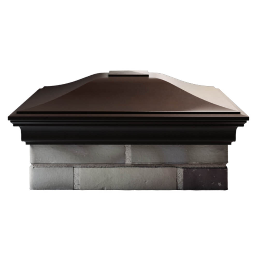 Колпак Zking Монблан Коричневый на столб 2х2 кирпича (515х515мм) в Кисловодске фото