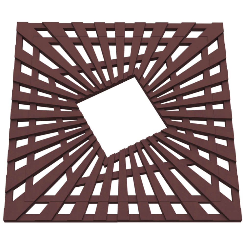 Приствольная решетка для дерева ZKING ATMOSPHERE 1.2х1.2м Коричневая в Кисловодске фото