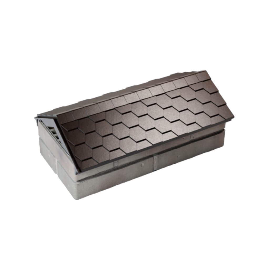 Парапет Zking Эверест Коричневый с посадкой на 1 кирпич (200/225/255мм) в Кисловодске фото