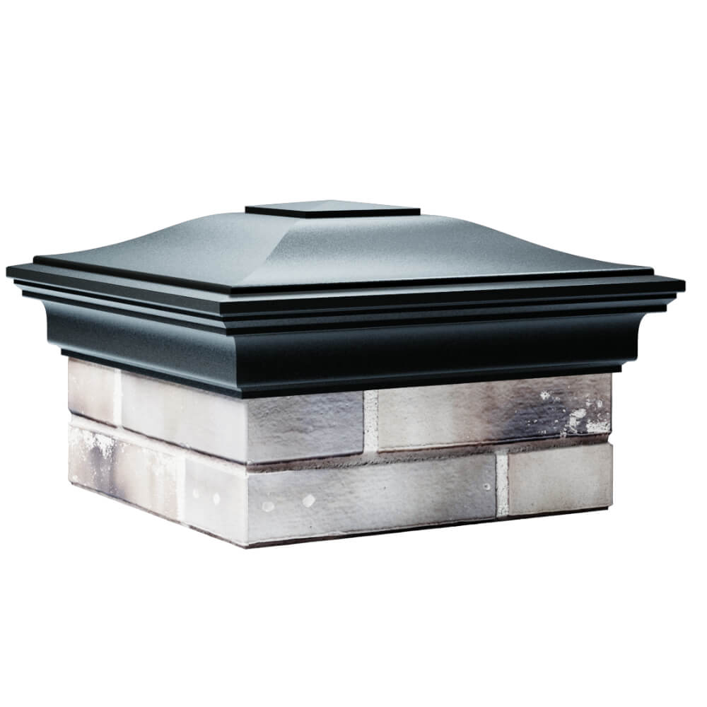 Колпак Zking Монблан Черный на столб 1.5х1.5 кирпича (385х385мм) в Кисловодске фото