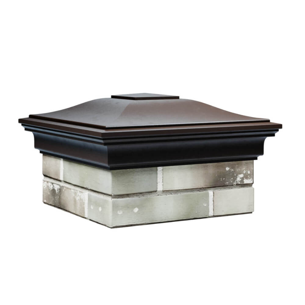 Колпак Zking Монблан Коричневый на столб 1.5х1.5 еврокирпича 0.7НФ (355х355мм) в Кисловодске фото