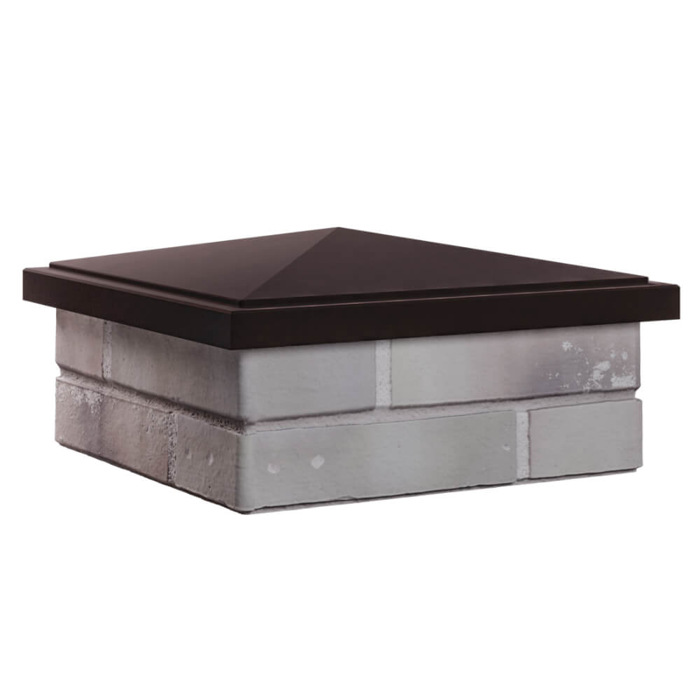 Колпак Zking БонаМоно Коричневый на столб 1.5х1.5 кирпича (385х385, 400х400мм) в Кисловодске фото