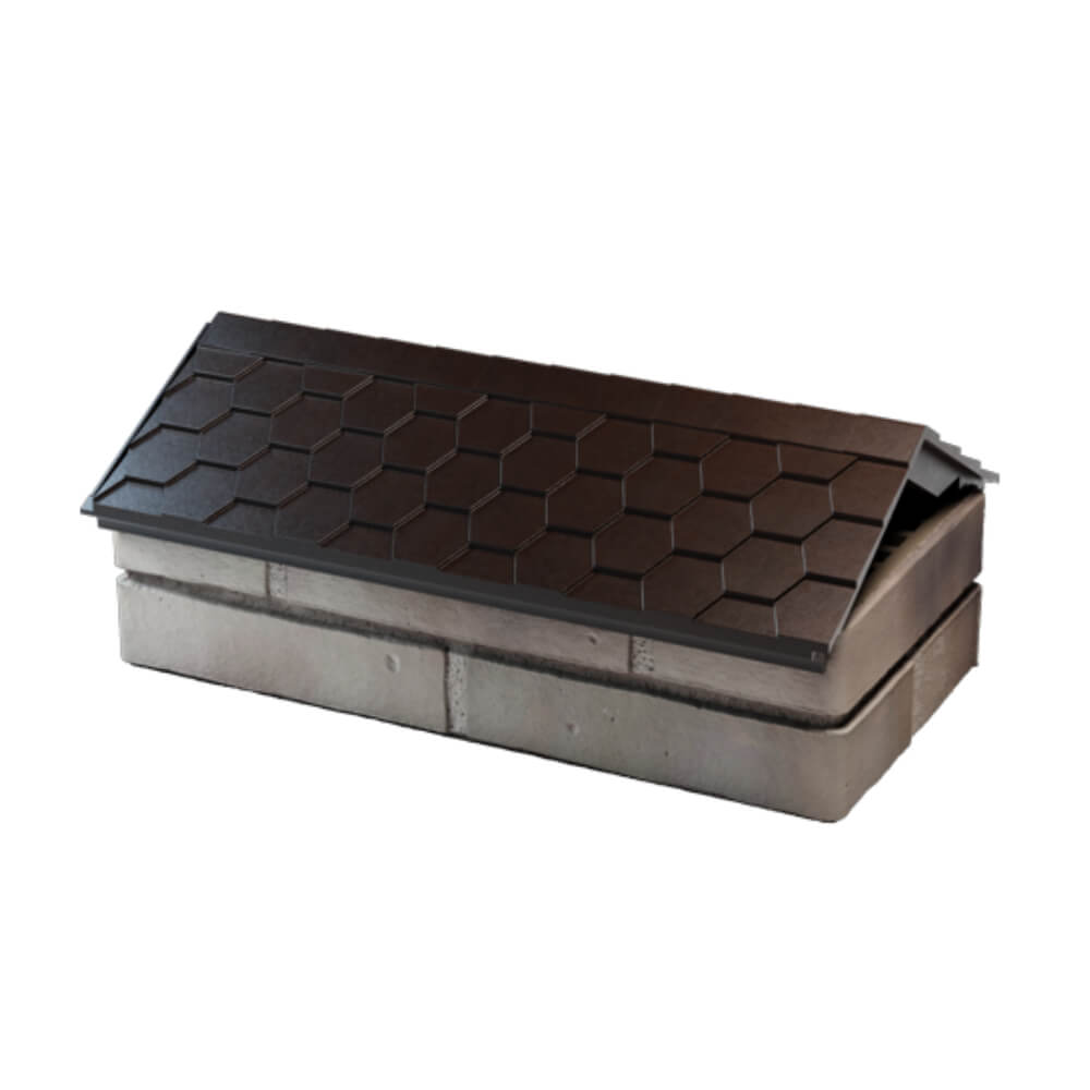 Парапет Zking Эверест Коричневый с посадкой на 1 кирпич (200/225/255мм) в Кисловодске фото