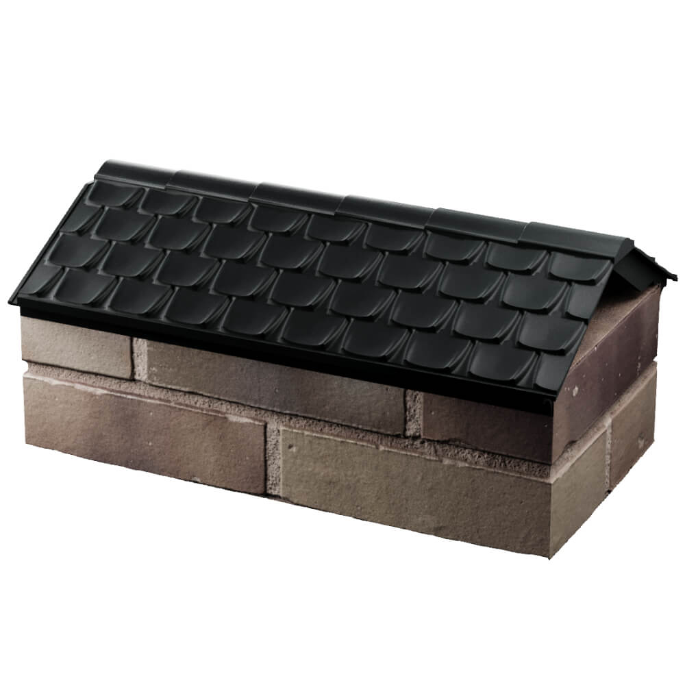 Парапет Zking Эльбрус Черный с посадкой на 1 кирпич (255мм) в Кисловодске фото