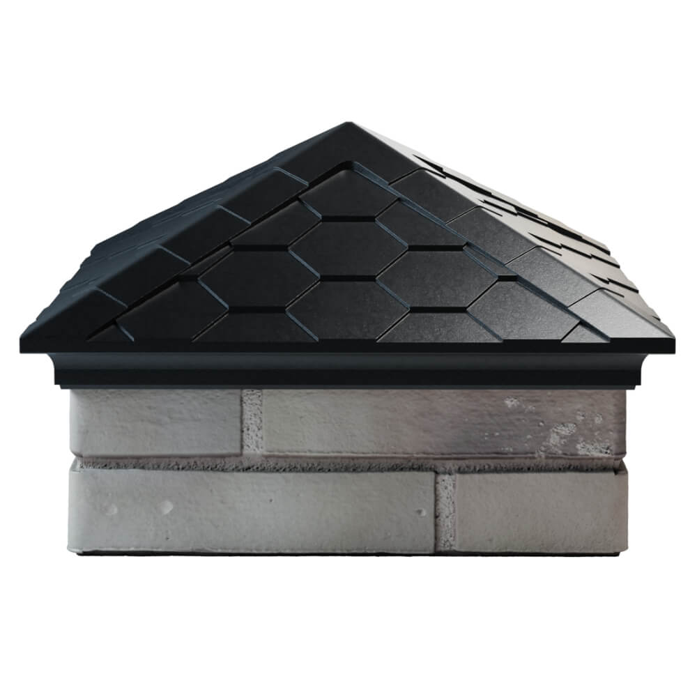 Колпак Zking Эверест Черный на столб 1.5х1.5 кирпича (390х390мм) Кисловодск фото