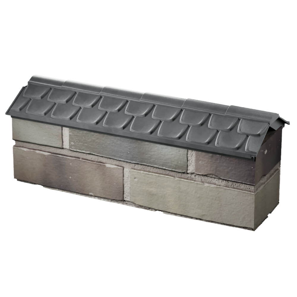 Парапет Zking Эльбрус Серый с посадкой на 0.5 кирпича (130мм) в Кисловодске фото