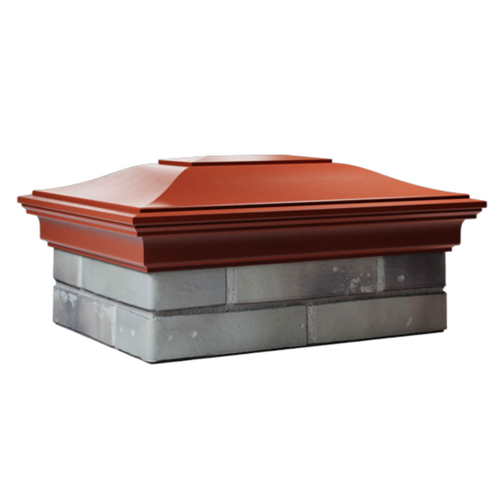 Колпак Zking Монблан Красный на столб 2х1.5 кирпича (515х385мм) в Кисловодске фото