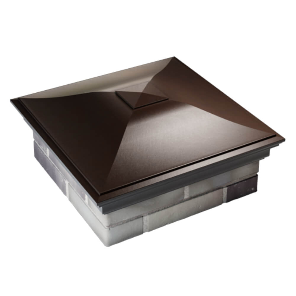 Колпак Zking Монблан Коричневый на столб 2х2 кирпича (515х515мм) Кисловодск фото