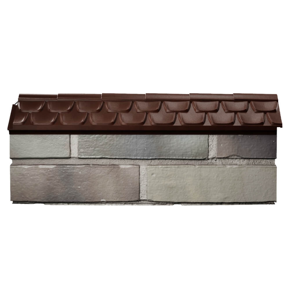 Парапет Zking Эльбрус Коричневый с посадкой на 0.5 кирпича (130мм) в Кисловодске фото