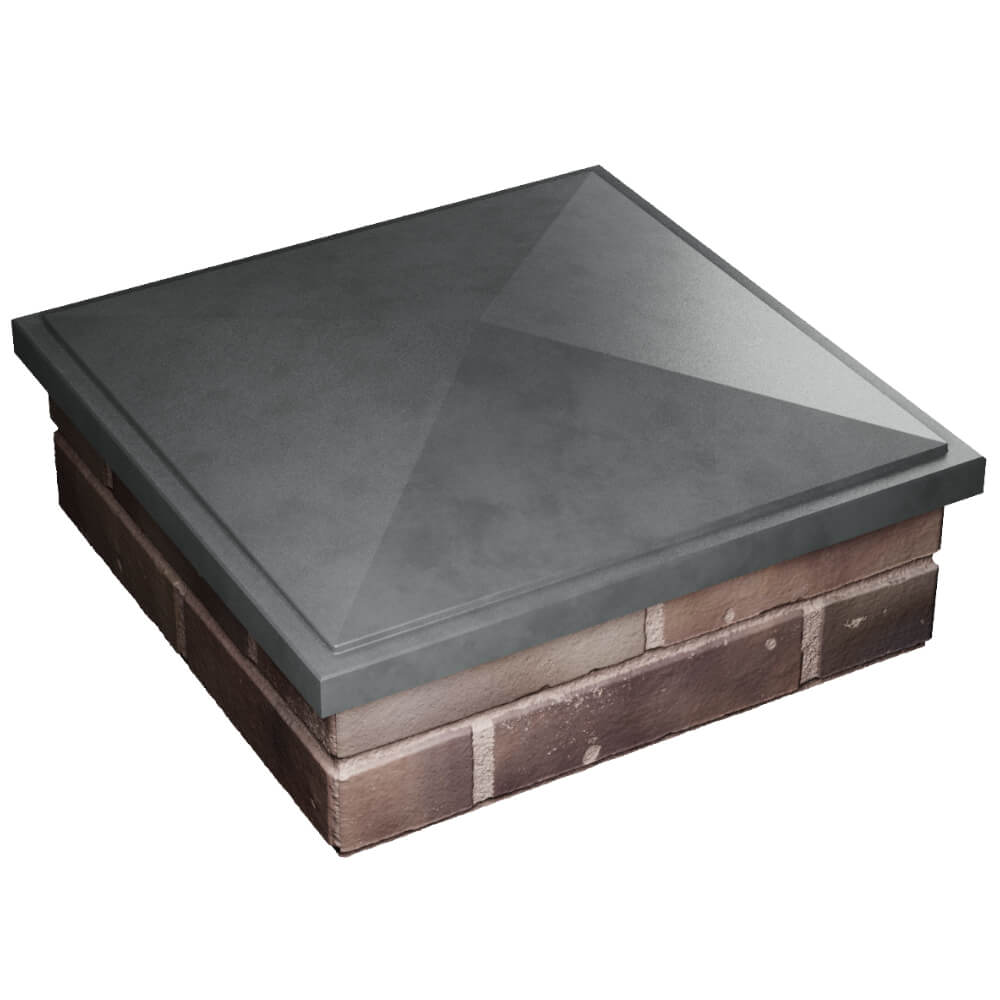 Колпак Zking БонаМоно Серый на столб 2х2 кирпича (515х515, 530х530мм) в Кисловодске фото