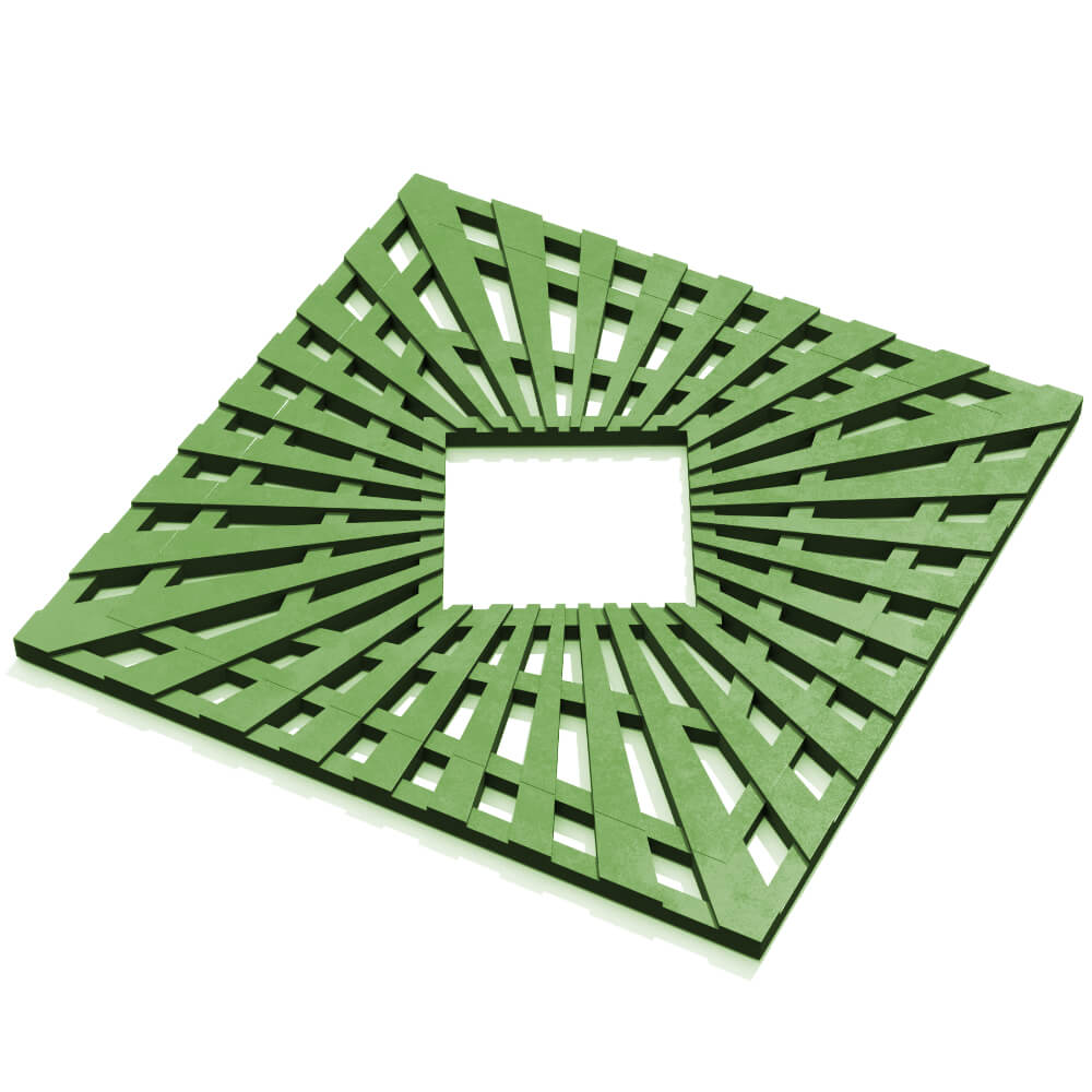 Приствольная решетка для дерева ZKING ATMOSPHERE 1.2х1.2м Зеленая в Кисловодске фото