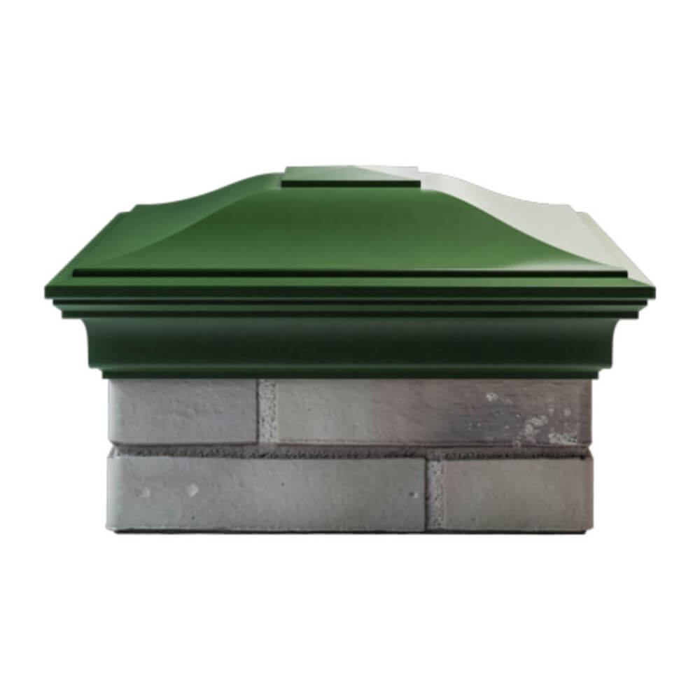 Колпак Zking Монблан Зеленый на столб 1.5х1.5 еврокирпича 0.7НФ (355х355мм) Кисловодск фото