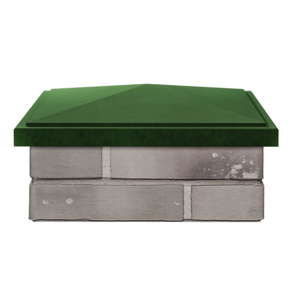 Колпак Zking БонаМоно Зеленый на столб 1.5х1.5 кирпича (385х385, 400х400мм) Кисловодск фото