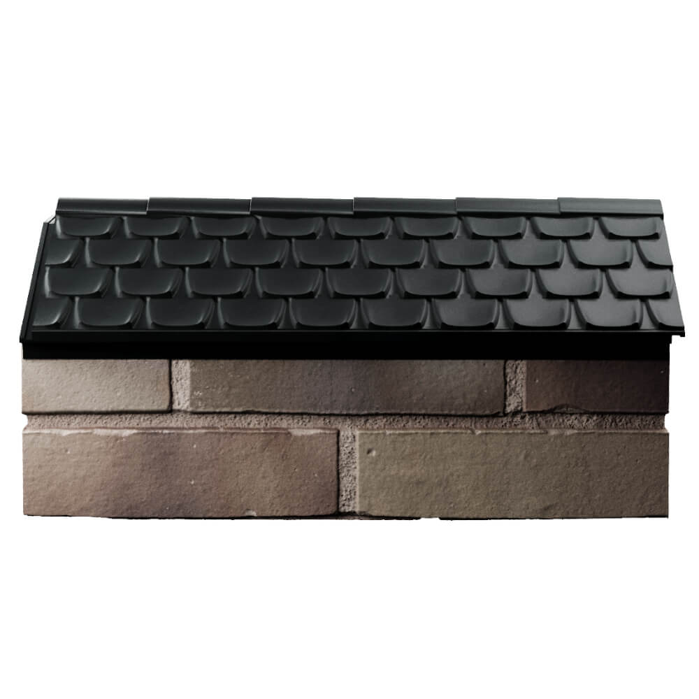Парапет Zking Эльбрус Черный с посадкой на 1 кирпич (255мм) в Кисловодске фото