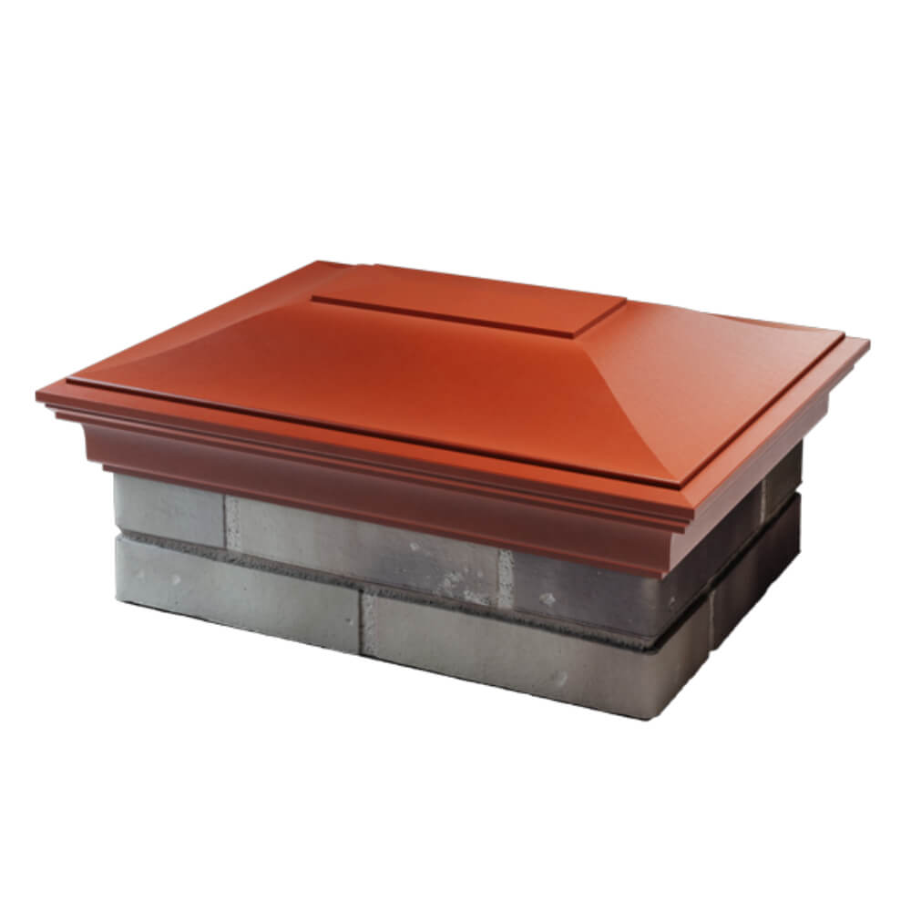 Колпак Zking Монблан Красный на столб 2х1.5 кирпича (515х385мм) в Кисловодске фото