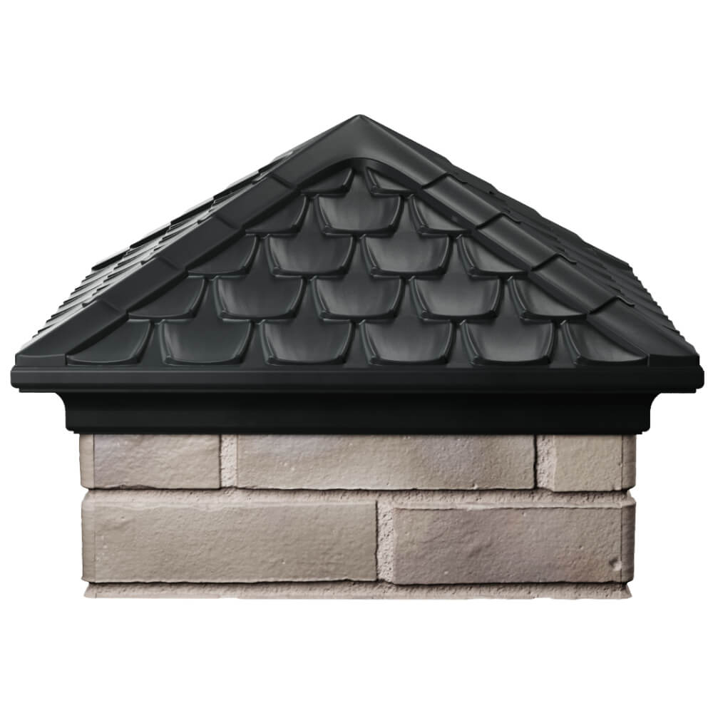 Колпак Zking Эльбрус Черный на столб 1.5х1.5 кирпича (385х385мм) Кисловодск фото