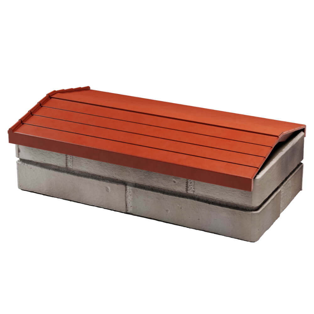 Парапет Zking Бона ХайТек Красный с посадкой на 1 кирпич (200/225/255мм) в Кисловодске фото