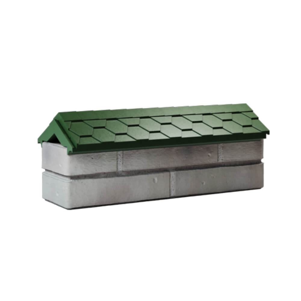 Парапет Zking Эверест Зеленый с посадкой на 0.5 кирпича (130мм) Кисловодск фото