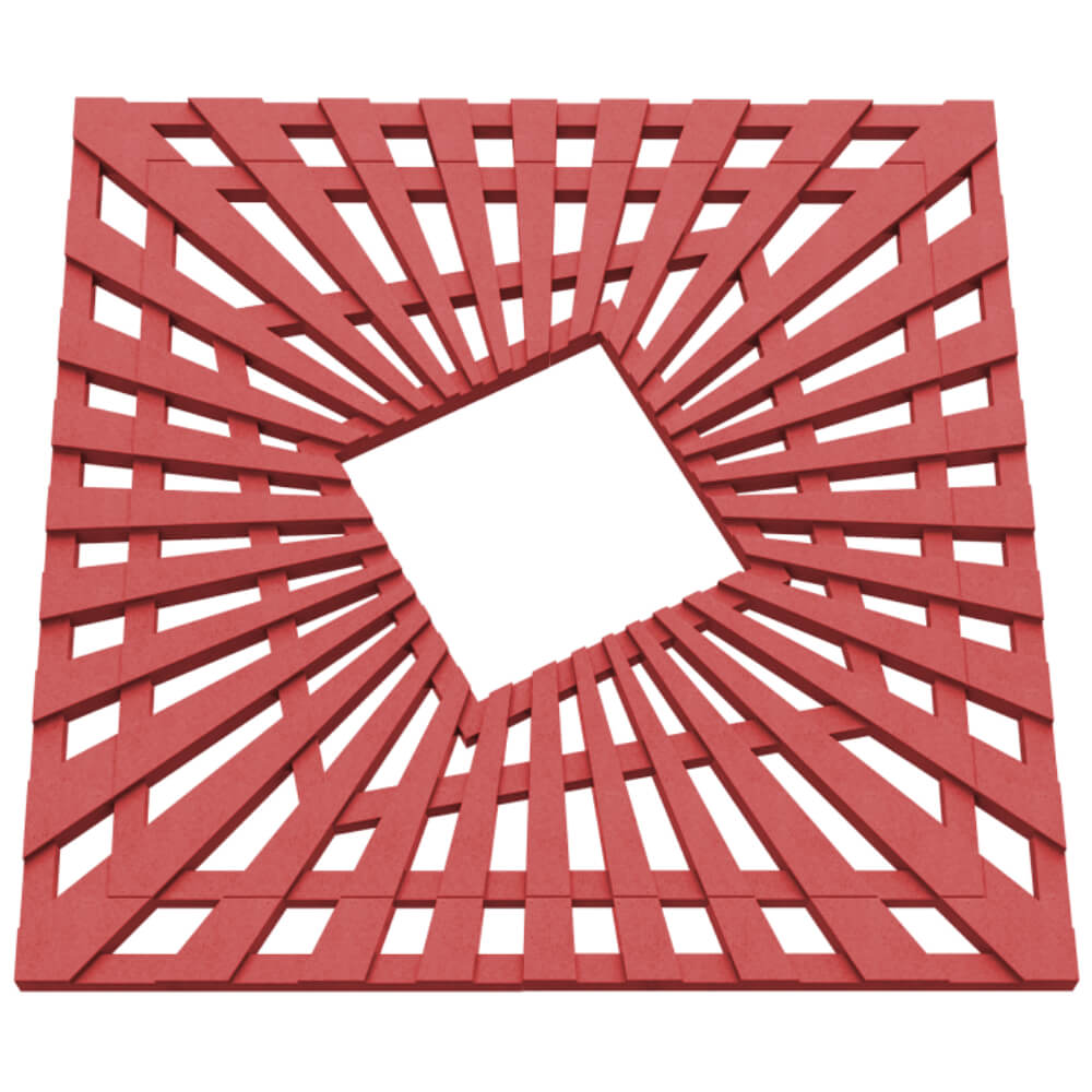 Приствольная решетка для дерева ZKING ATMOSPHERE 1.2х1.2м Красная в Кисловодске фото