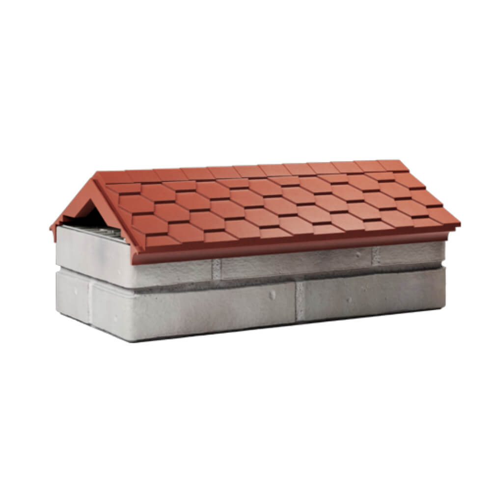 Парапет Zking Эверест Красный с посадкой на 1 кирпич (200/225/255мм) Кисловодск фото