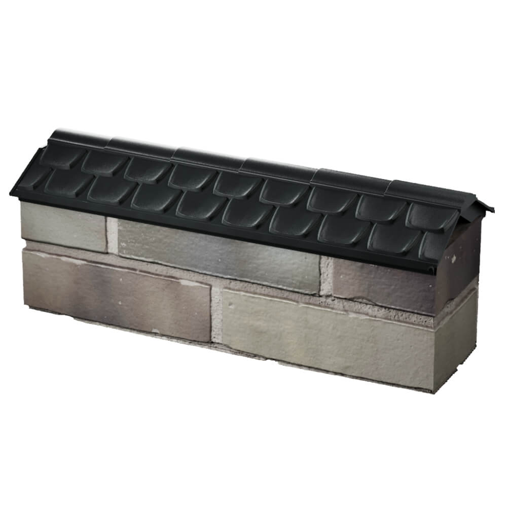 Парапет Zking Эльбрус Черный с посадкой на 0.5 кирпича (130мм) в Кисловодске фото