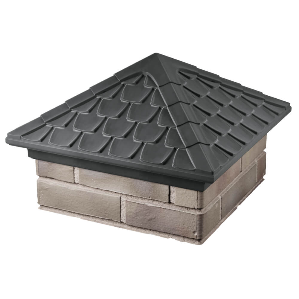 Колпак Zking Эльбрус Серый на столб 1.5х1.5 кирпича (385х385мм) в Кисловодске фото